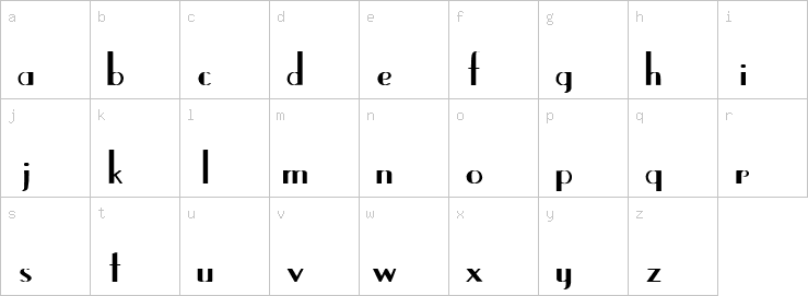 Lowercase characters