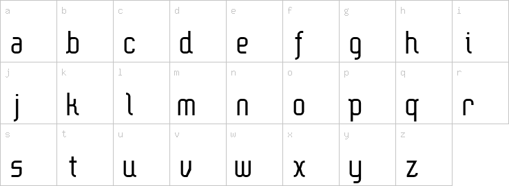 Lowercase characters