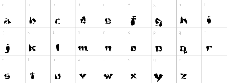 Lowercase characters