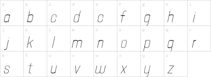 Lowercase characters