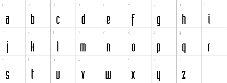 Lowercase characters