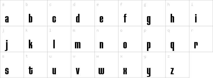 Lowercase characters