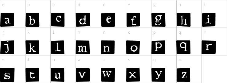 Lowercase characters