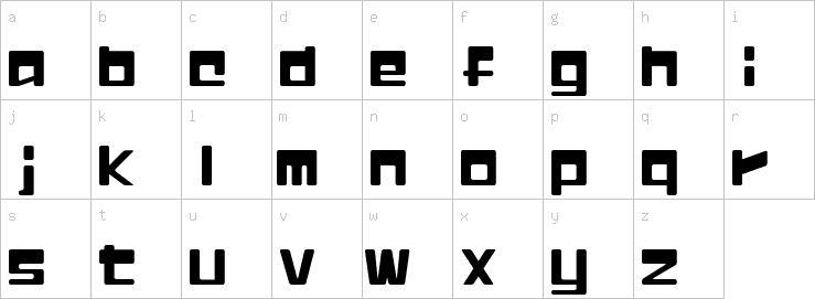 Lowercase characters