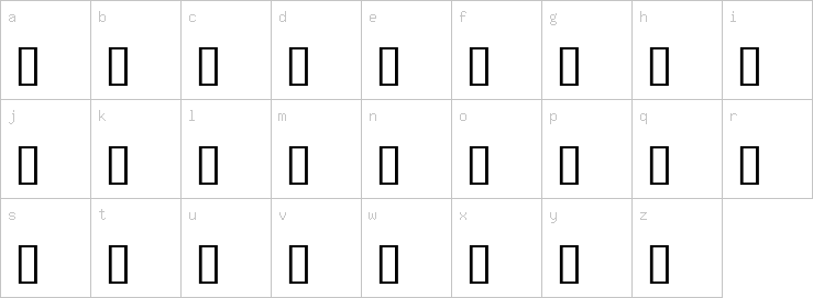 Lowercase characters