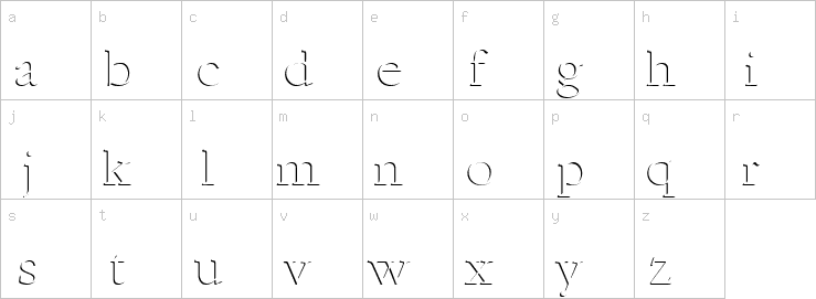 Lowercase characters