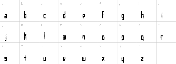 Lowercase characters