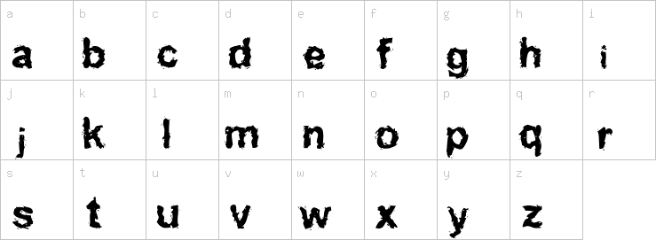 Lowercase characters