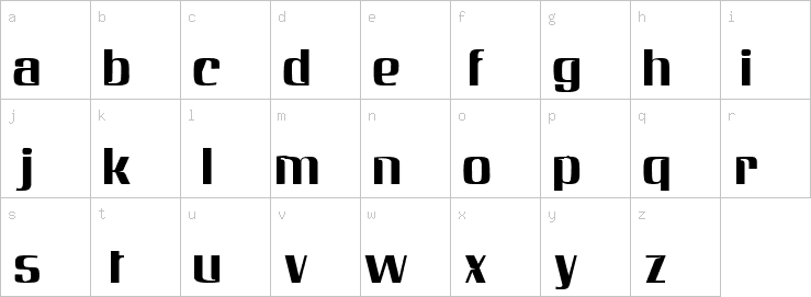 Lowercase characters