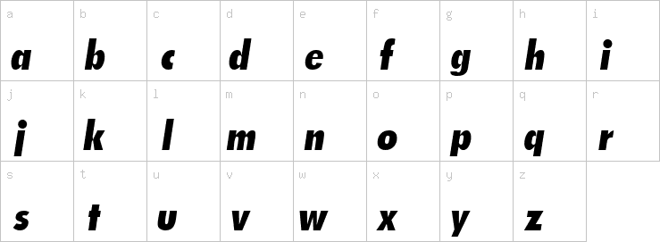 Lowercase characters