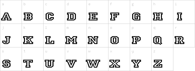 Lowercase characters