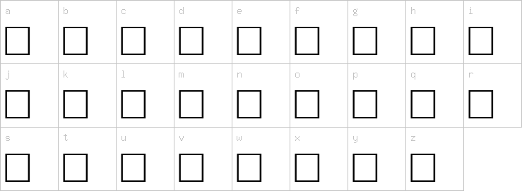 Lowercase characters