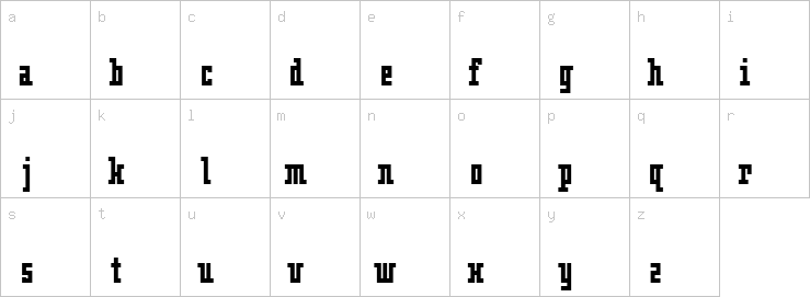 Lowercase characters