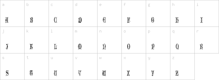 Lowercase characters