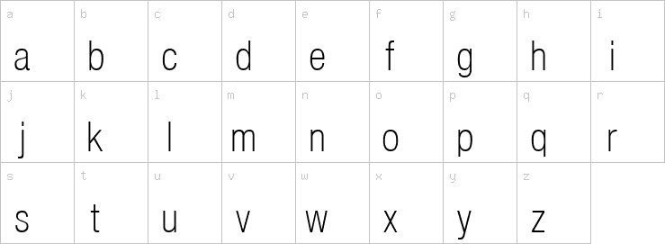 Lowercase characters