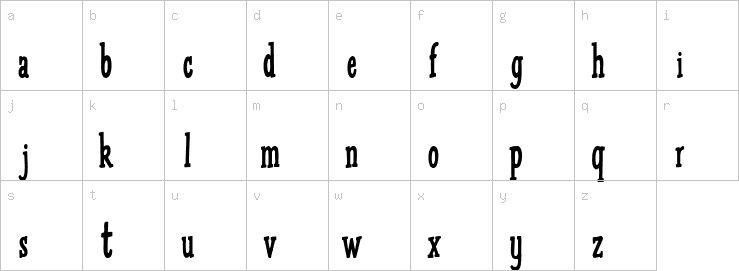 Lowercase characters