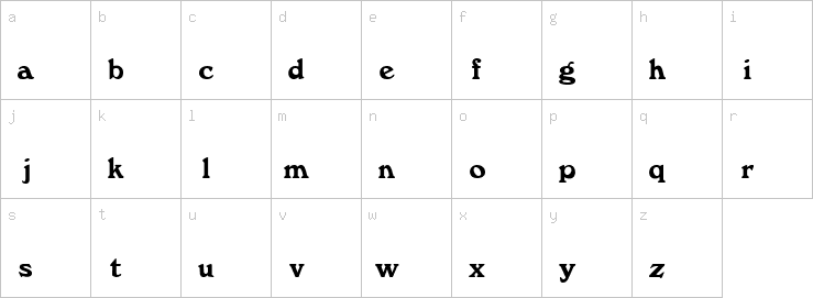 Lowercase characters