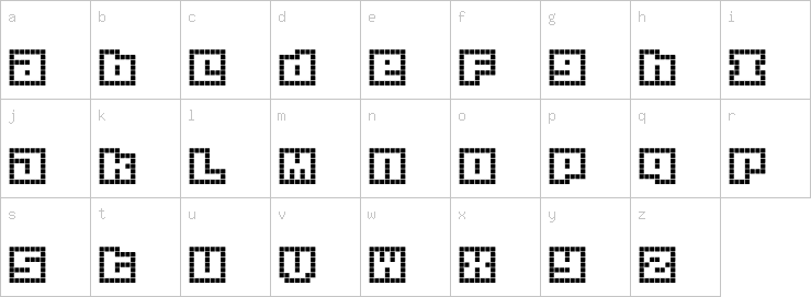 Lowercase characters