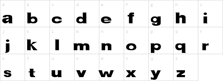 Lowercase characters