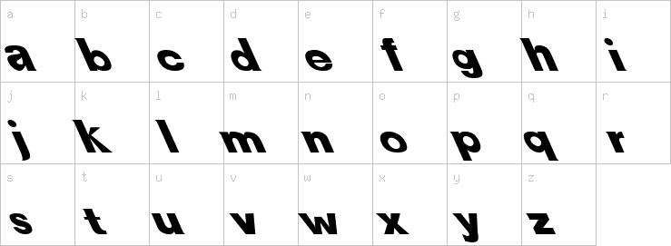 Lowercase characters