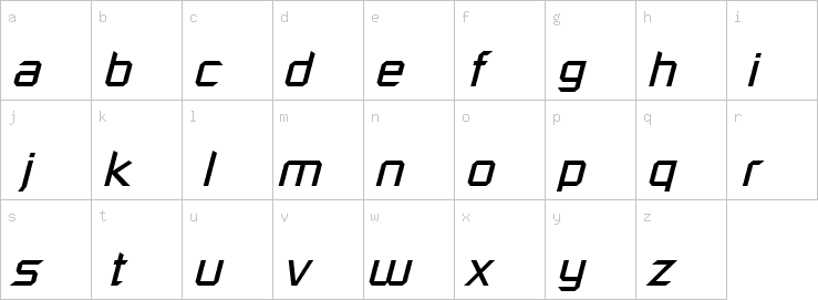 Lowercase characters