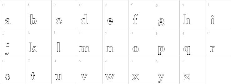 Lowercase characters