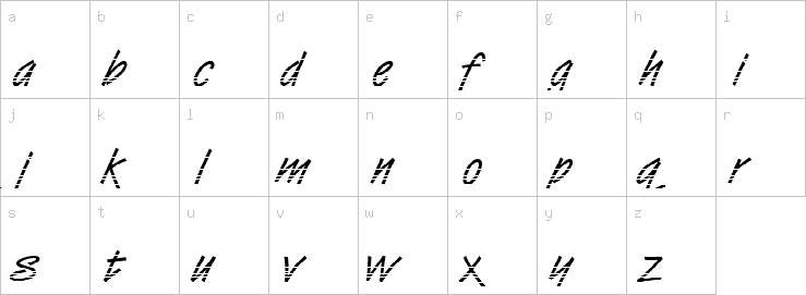 Lowercase characters