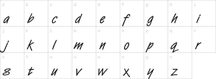 Lowercase characters