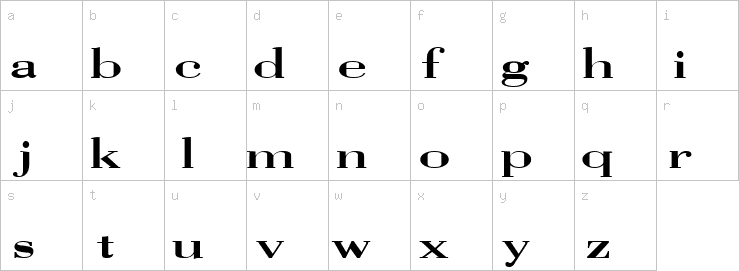 Lowercase characters