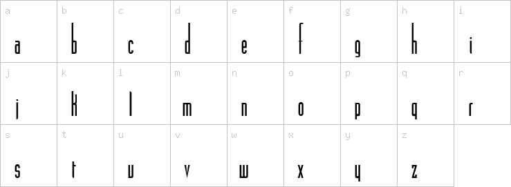 Lowercase characters