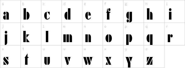 Lowercase characters