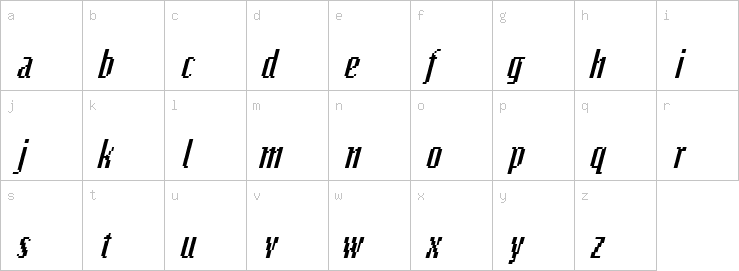 Lowercase characters