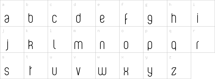 Lowercase characters