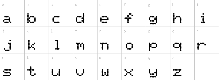 Lowercase characters