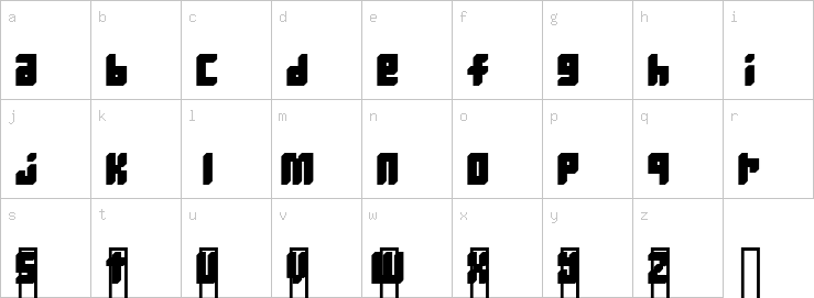 Lowercase characters