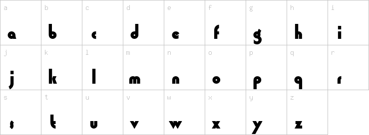 Lowercase characters