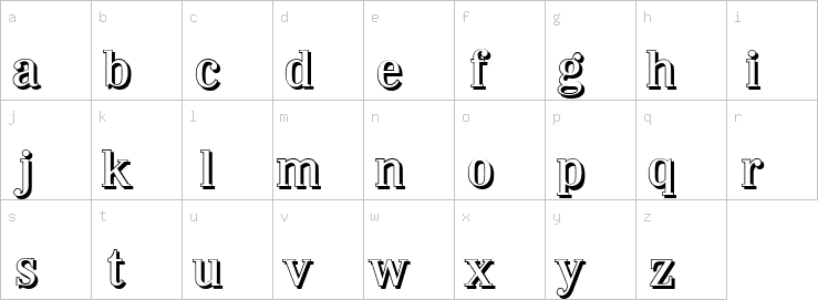 Lowercase characters