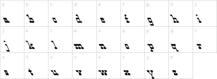 Lowercase characters