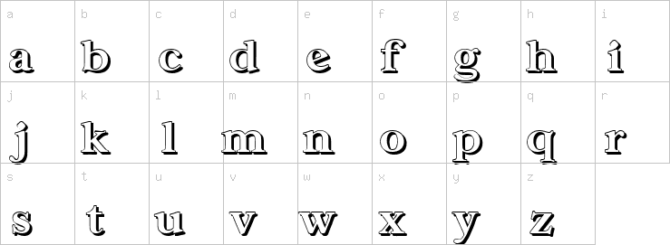 Lowercase characters