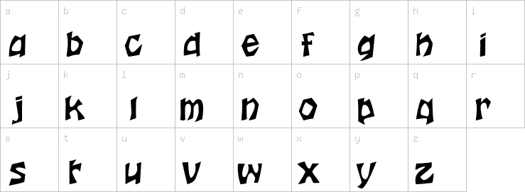 Lowercase characters