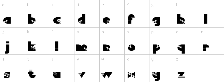 Lowercase characters