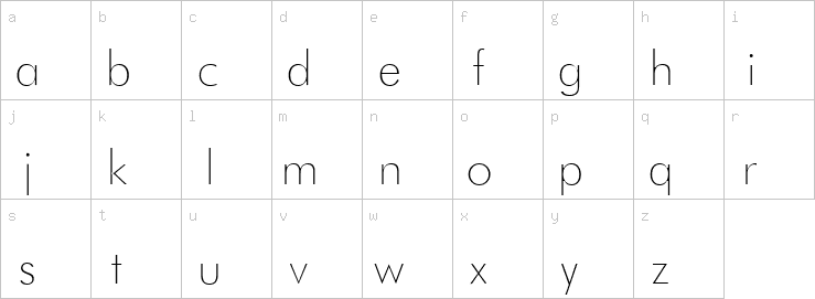 Lowercase characters