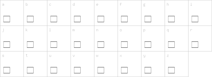 Lowercase characters