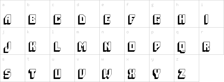 Lowercase characters