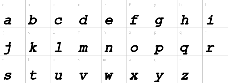 Lowercase characters