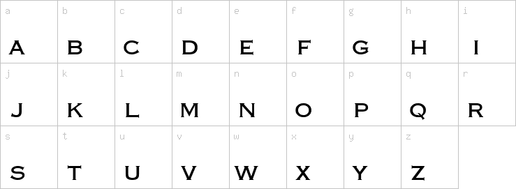 Lowercase characters