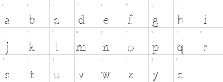 Lowercase characters