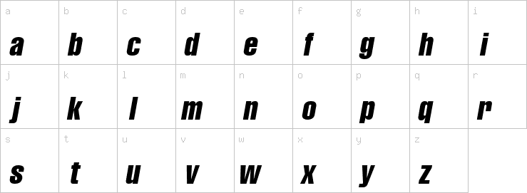 Lowercase characters