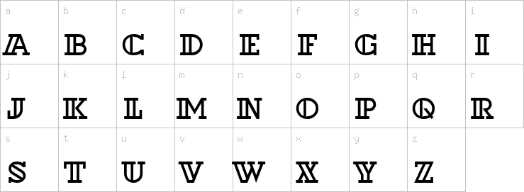 Lowercase characters