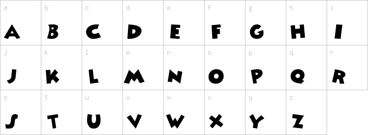 Lowercase characters